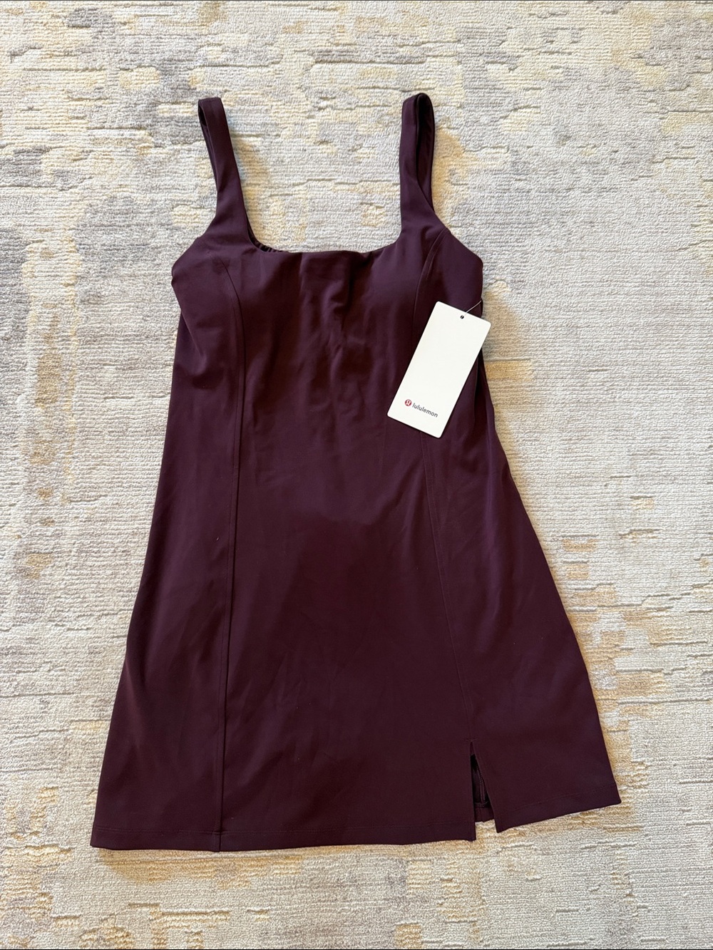 Lululemon Wunder Under SmoothCover Dress in Goodnight Plum size 8